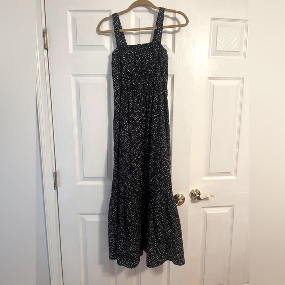 NWOT J. Crew NAVY with white dots